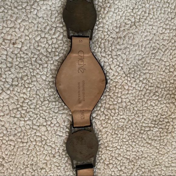 Cache | Leather & Diamond Studded Belt - Picture 5 of 11